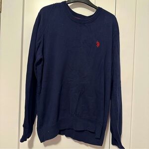U.S. Polo Association Navy Blue Red Crewneck Pullover Size Large Men’s